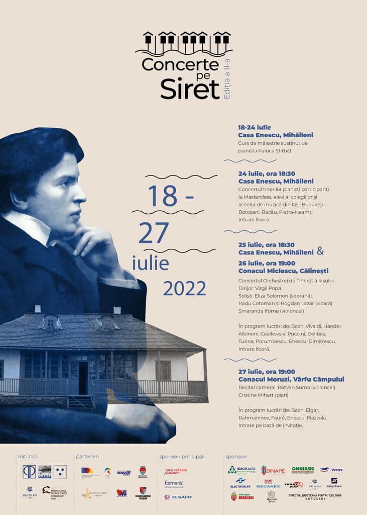 „Concerte pe Siret” – Eveniment ce amintește de frumusețea și romantismul altor vremuri