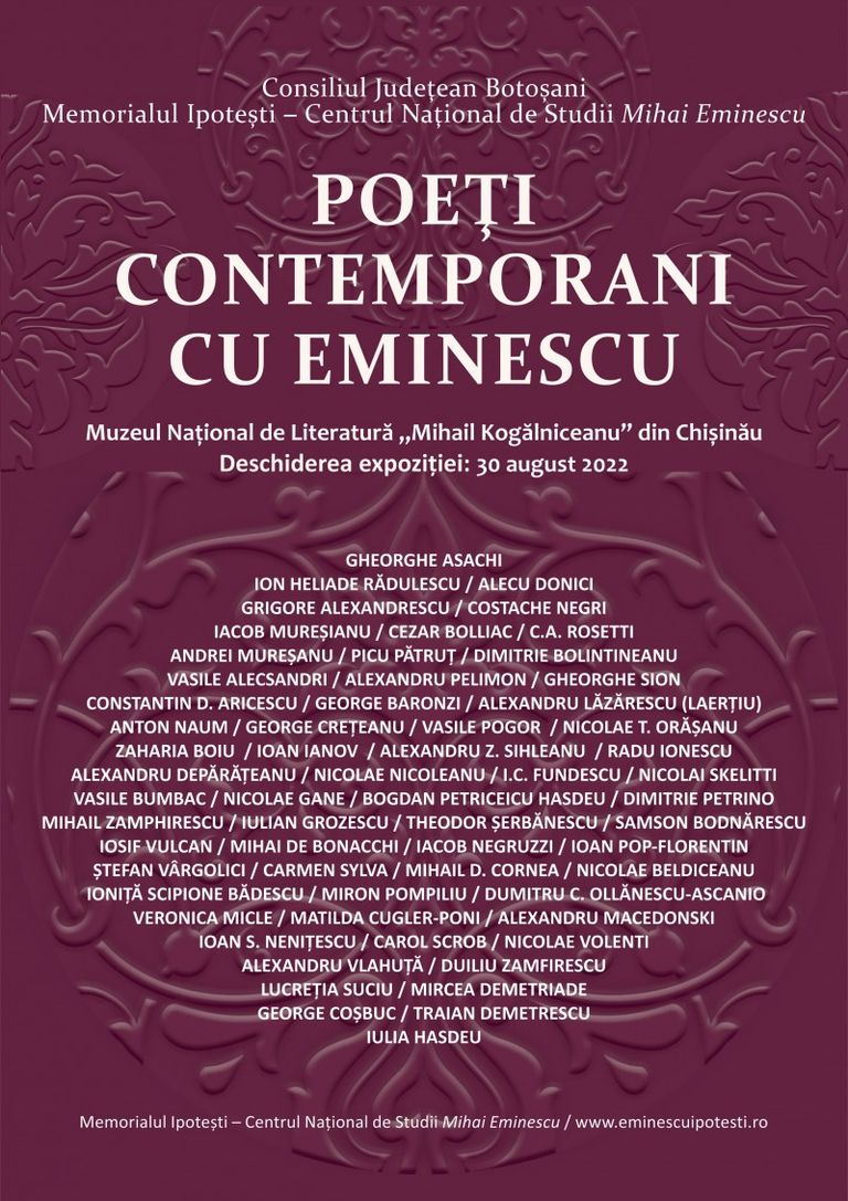 Expoziție a Memorialului Ipotești, prezentată la Muzeul Național de Literatură „Mihail Kogălniceanu” din Chișinău