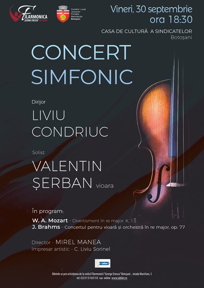 Concert simfonic sub bagheta dirijorului Liviu Condriuc