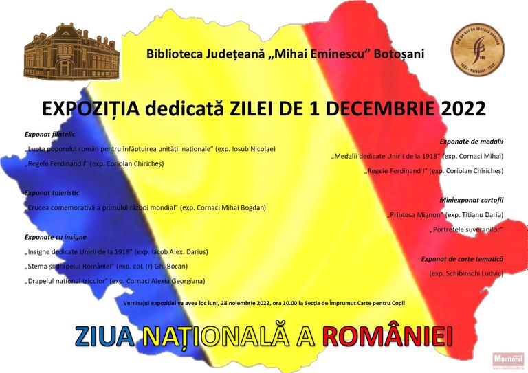 Expoziţie dedicată Zilei Naționale a României