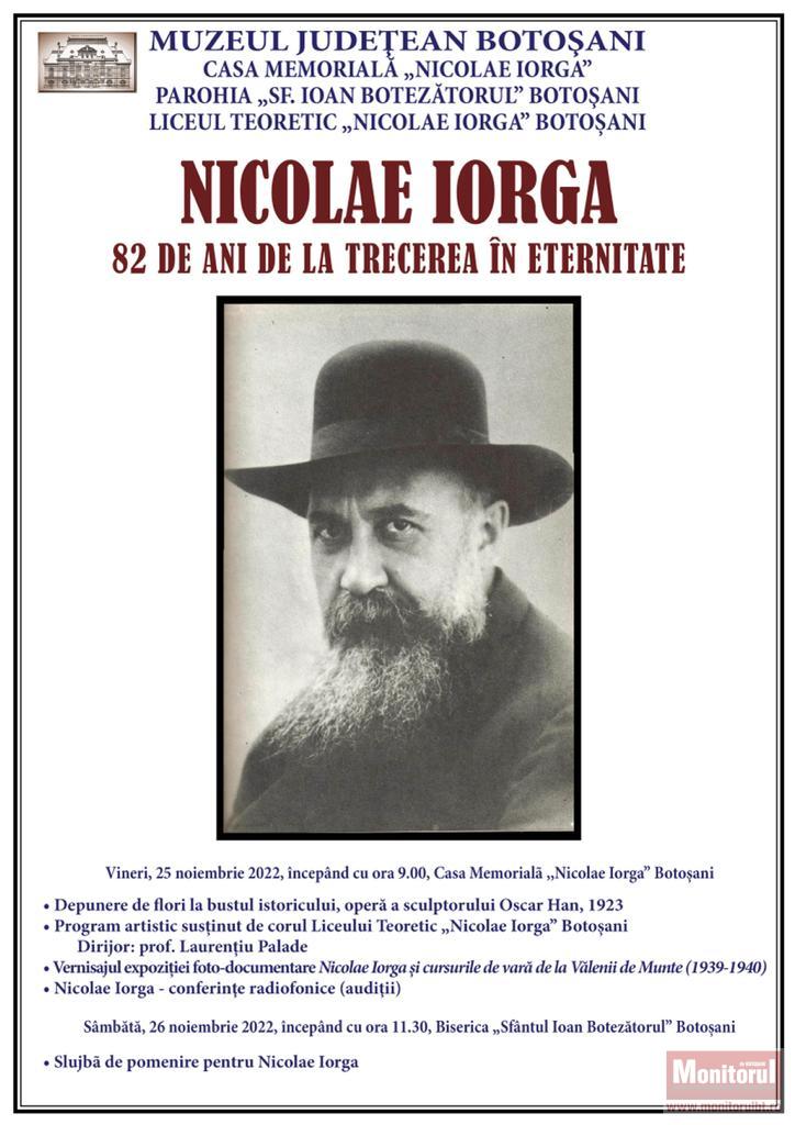 Omagiu adus istoricului Nicolae Iorga, la 82 de ani de la trecerea în veșnicie