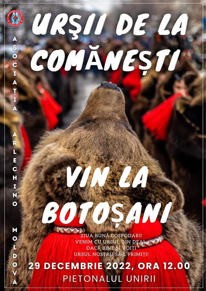 Urșii de la Comănești vin în județul Botoșani