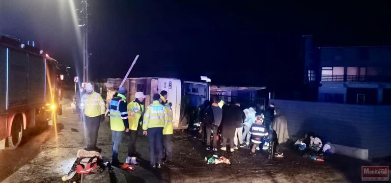 Șoferul autocarului răsturnat la Pașcani nu era băut (video)
