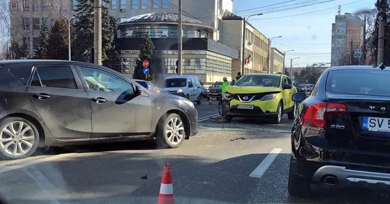 Accident provocat de un botoșănean în Suceava