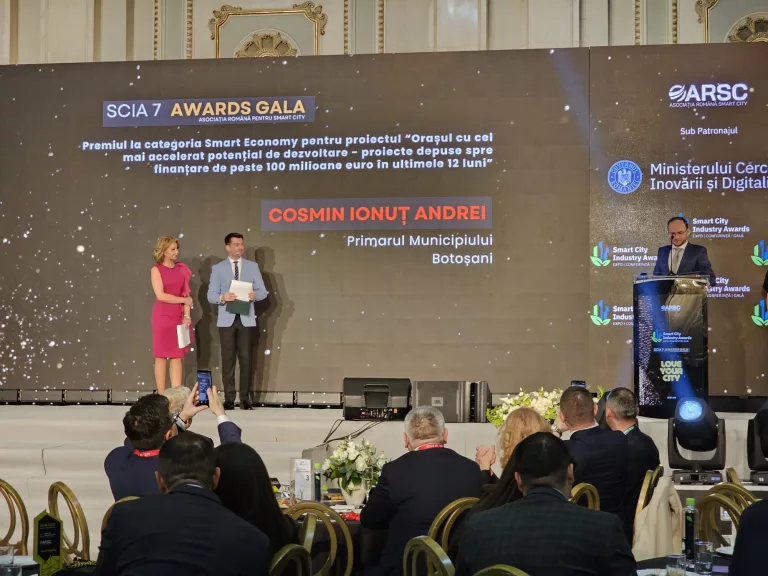 Botoșaniul, premiat la Gala Smart City Industry Awards