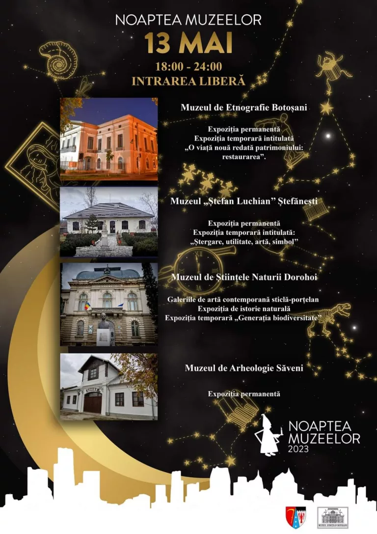 ,,Noaptea Muzeelor” organizată la Botoșani