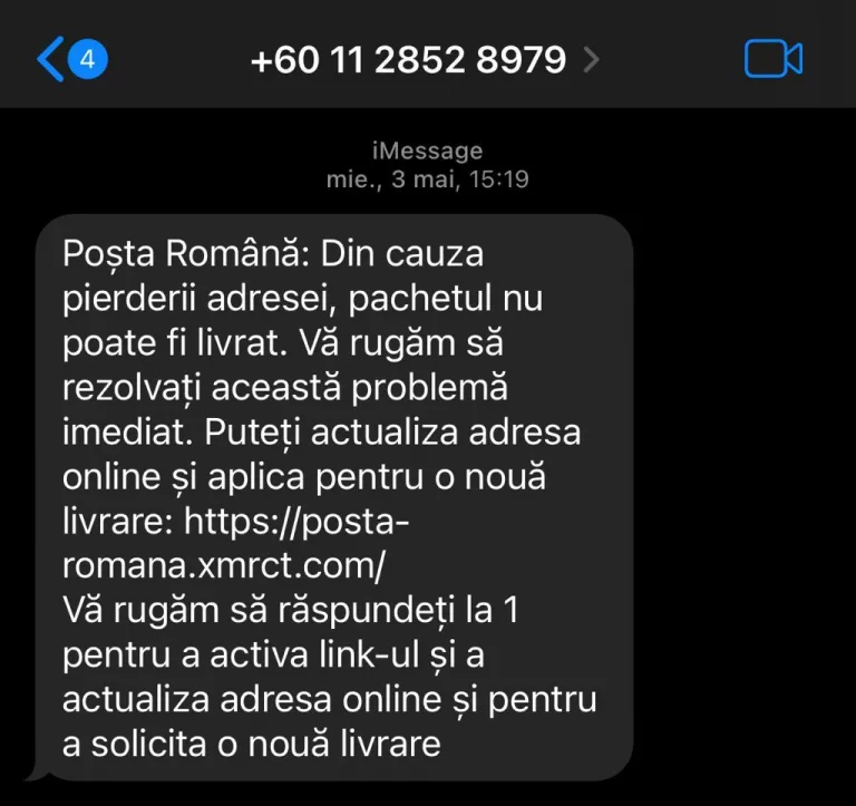 Atenție la mesajele primite ca fiind din partea Poștei Române