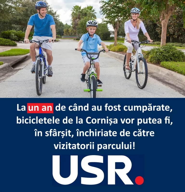Comunicat de presă – USR Botoșani: liber la închiriat biciclete la Cornișa!
