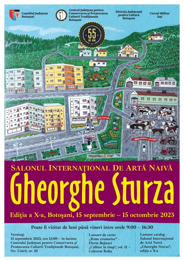 O nouă ediție a Salonului Internațional de Artă Naivă „Gheorghe Sturza” organizată la Botoșani