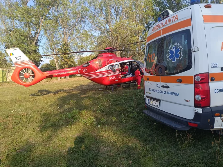 Elicopter chemat pentru a doua oară în câteva ore la Botoșani (video)