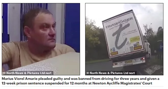 Șofer din Botoșani, aproape de o tragedie în Anglia, din cauza alcoolului. Britanicii l-au tras pe dreapta pentru 3 ani (video)