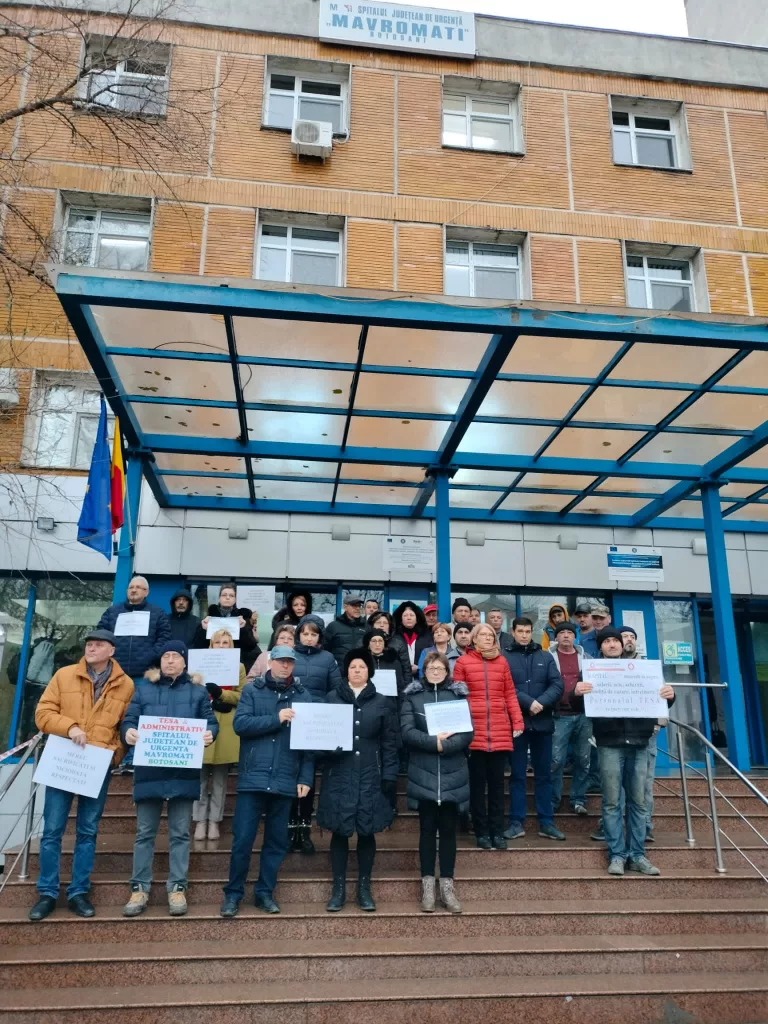 Ziua 19 de protest TESA la Spitalul Județean