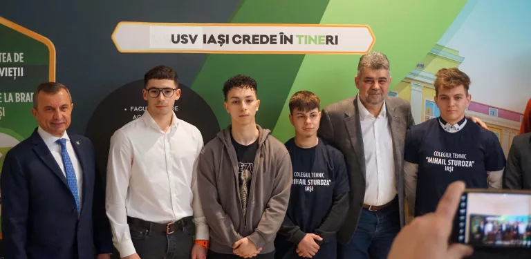 USV Iași a primit vizita prim-ministrului Marcel Ciolacu și a celor doi secretari de stat din Ministerul Educației
