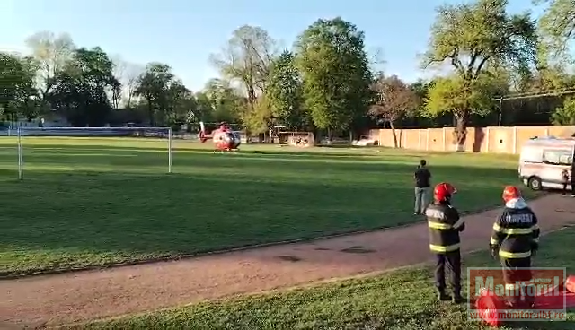 Elicopter chemat de urgență pentru o femeie în stare gravă (video)
