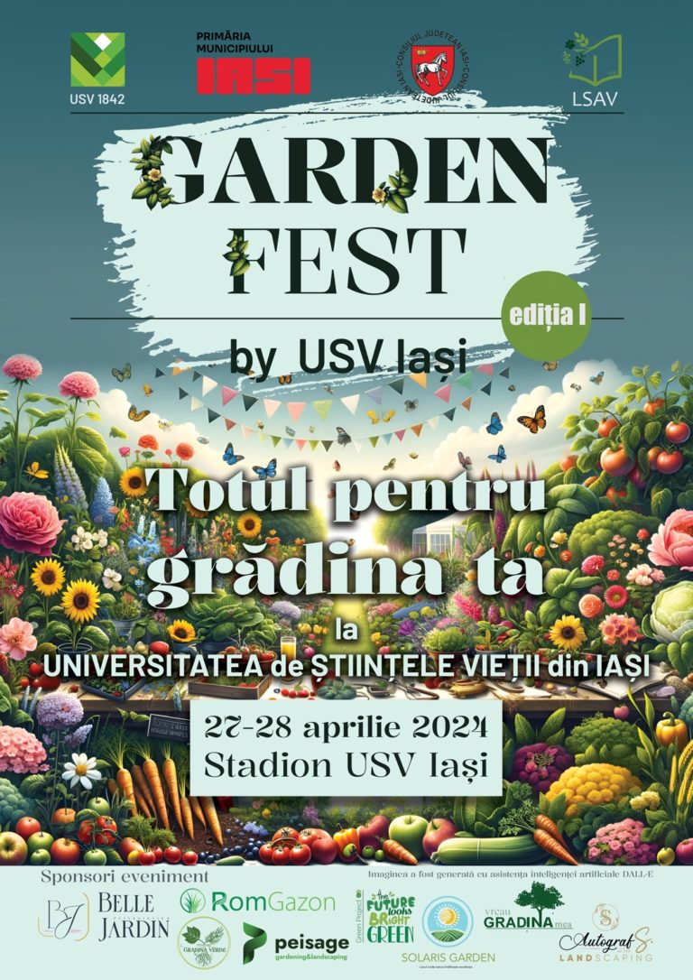 PROGRAM – Garden Fest by USV Iași, 27-28 aprilie 2024