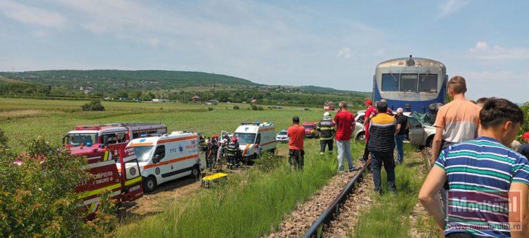 Accident feroviar în județul Iași (video)