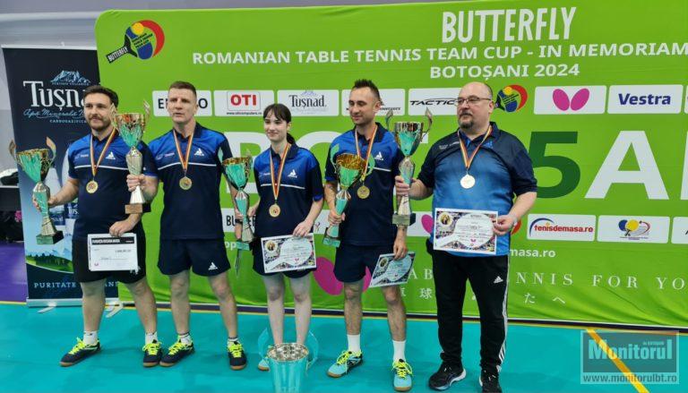Echipa județului Botoșani și-a apărat titlul în Campionatul Național Amatur pe echipe la tenis de masă (VIDEO)