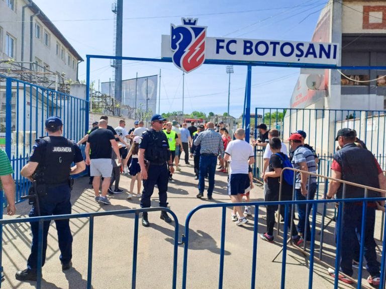 Măsuri de ordine publică la meciul de fotbal dintre F.C. Botoșani și F.C. Voluntari