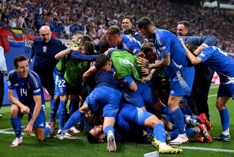 Italia, calificare în minutul 98 în optimi la EURO 2024