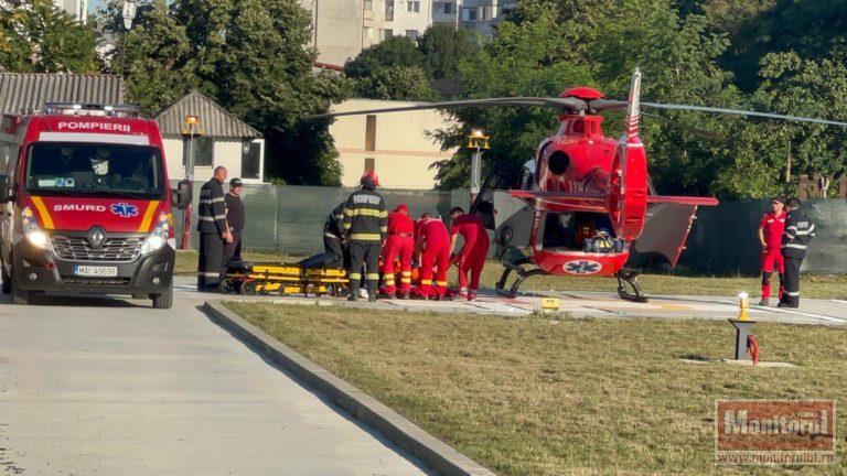 Elicopter SMURD chemat pentru un copil în stare critică (video)