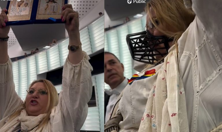 Diana Șoșoacă, dată afară după ce a făcut scandal în ședința Parlamentului European (video)