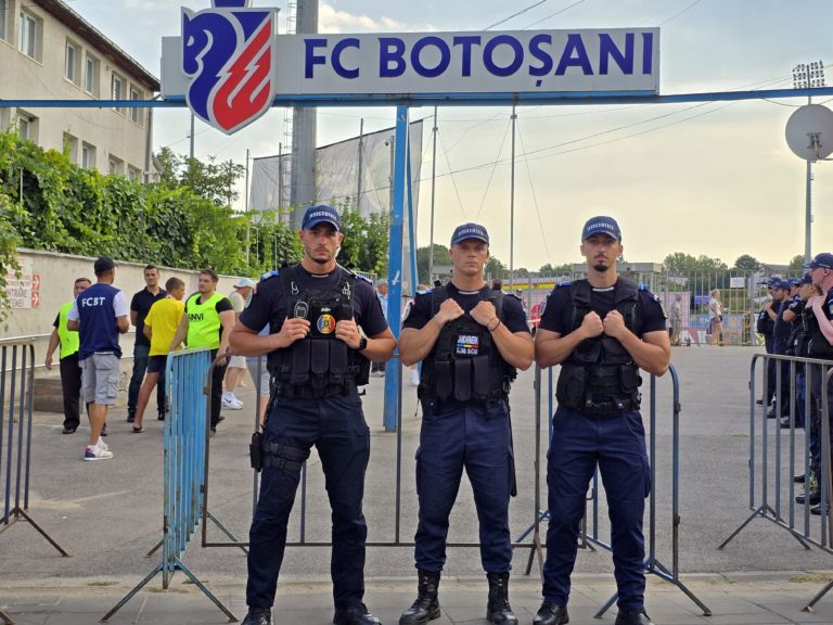 Măsuri stricte de ordine pentru meciul FC Botoșani – Petrolul Ploiești. Jandarmii pregătiți să intervină