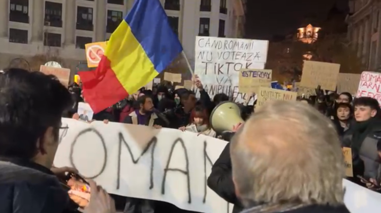 A patra seară de proteste împotriva lui Călin Georgescu