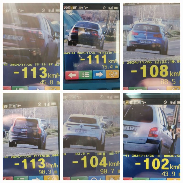 Zece șoferi lăsați fără permis, în doar o oră, în cadrul unei acțiuni de tip „Blitz” a Poliției Rutiere