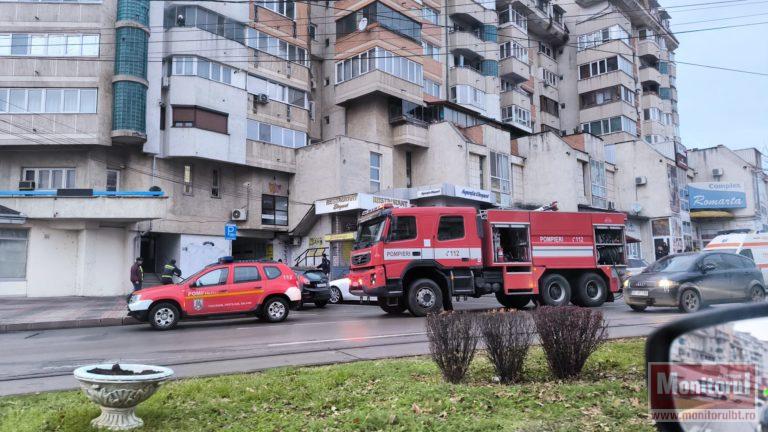 Incendiu în centrul municipiului Botoșani! De la ce a izbucnit focul (VIDEO)