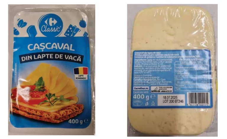 Cașcaval contaminat cu Listeria, retras de urgenţă din magazine