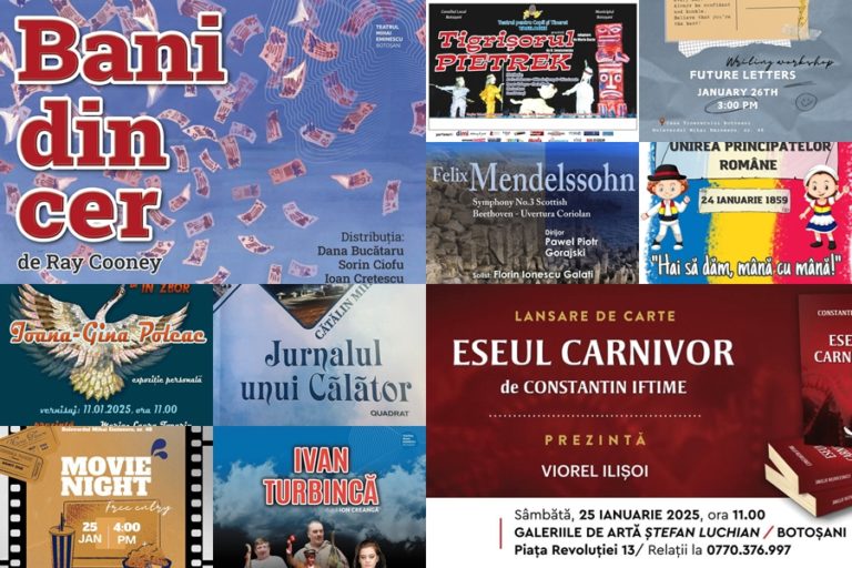 Ce facem în weekend la Botoşani? Lista completă a evenimentelor