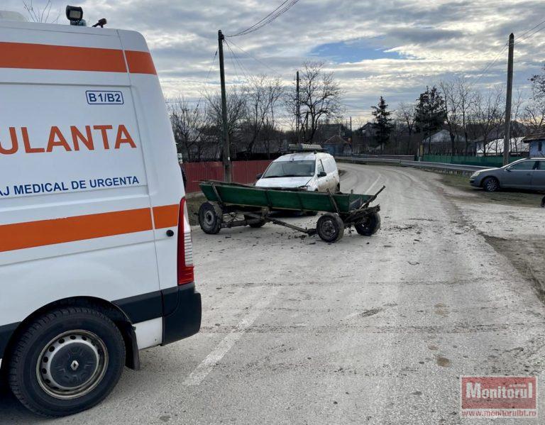 Accident şocant. O mamă şi fiica ei, la un pas de tragedie într-o localitate din județul Botoșani