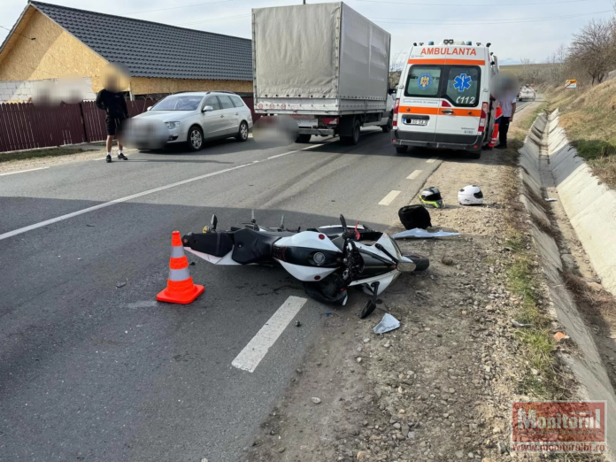 accident motocicletă