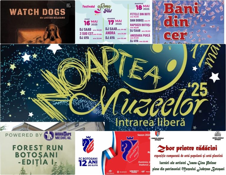 Ce facem în weekend la Botoşani? Lista evenimentelor