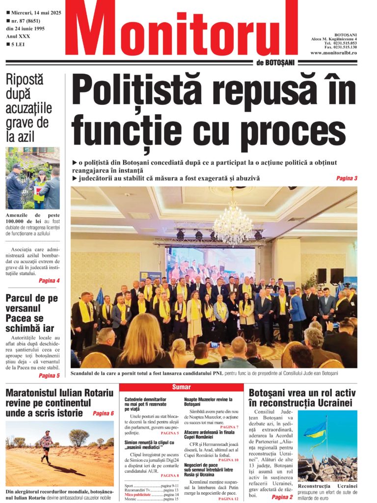 Protejat: Miercuri, 14 mai 2025