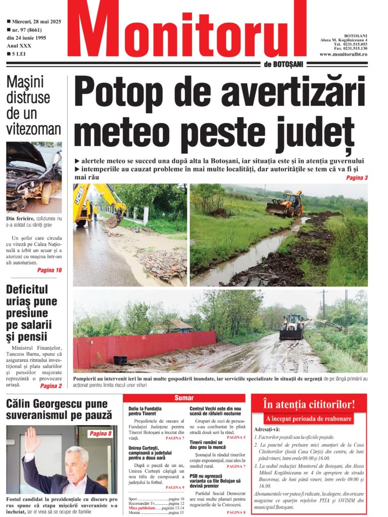 Protejat: Miercuri, 28 mai 2025