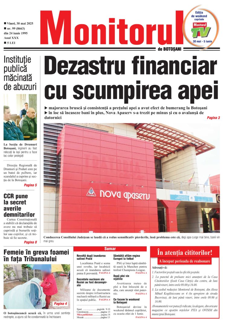 Protejat: Vineri, 30 mai 2025
