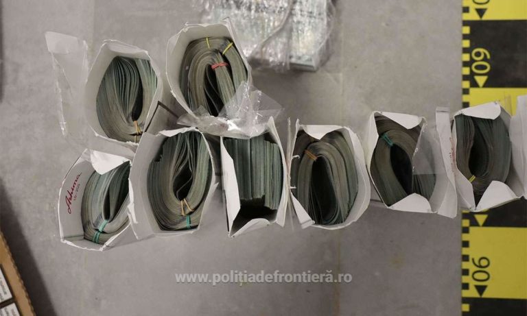 Uluitor! Captură spectaculoasă la granița cu Ucraina – 580.000 de dolari ascunși în cartușe de țigări