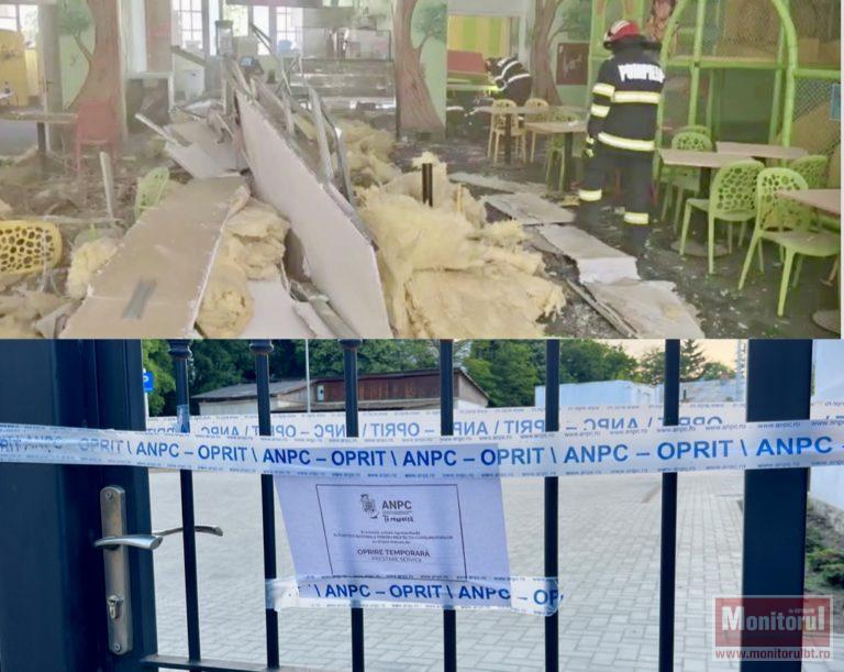 ANPC suspendă activitatea spațiului de joacă cu tavanul prăbușit (VIDEO EXCLUSIV)