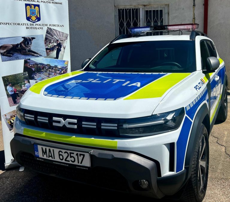 Autospecială nouă pentru Poliția Canină. Dotare pentru intervenții rapide