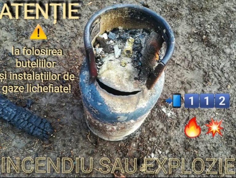 La un pas de tragedie! Bucătărie mistuită de flăcări după o verificare greșită a buteliei
