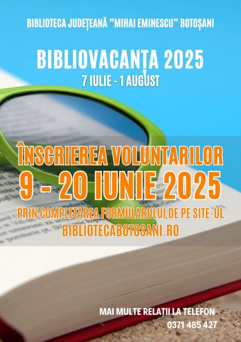 Se dă startul înscrierilor pentru BiblioVacanța. Cum poţi deveni voluntar