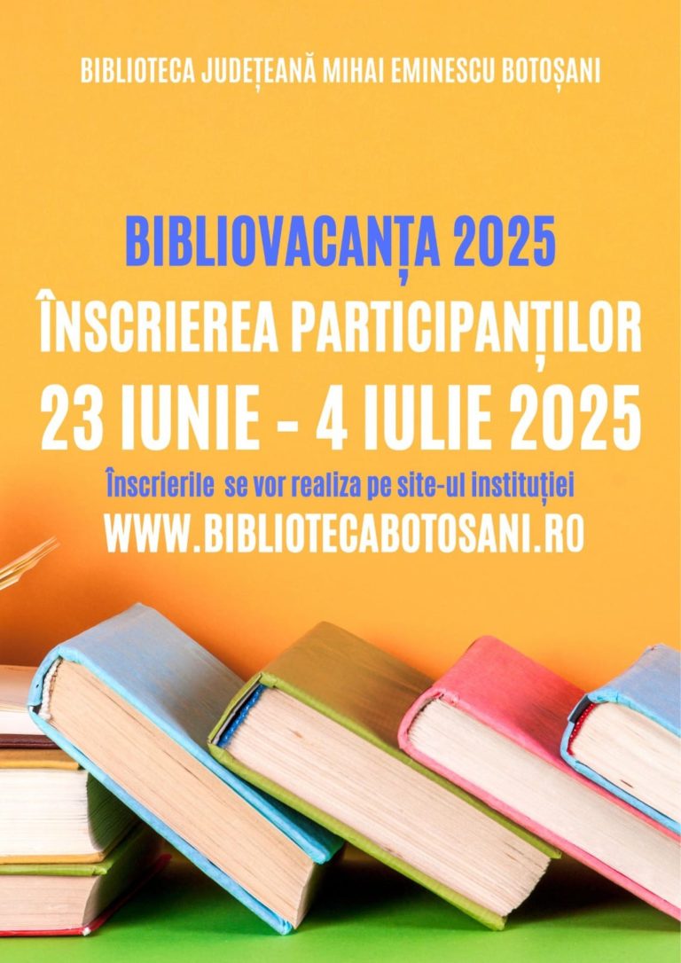 Start dat înscrierilor în programul BiblioVacanţa