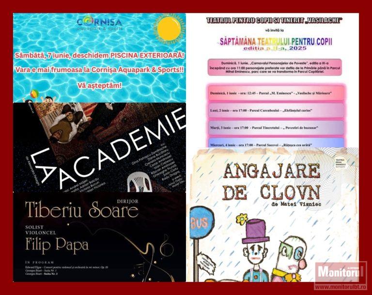 Ce facem în weekend la Botoşani? Lista evenimentelor
