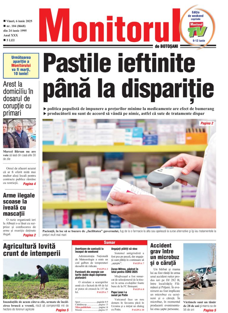 Vineri, 6 iunie 2025