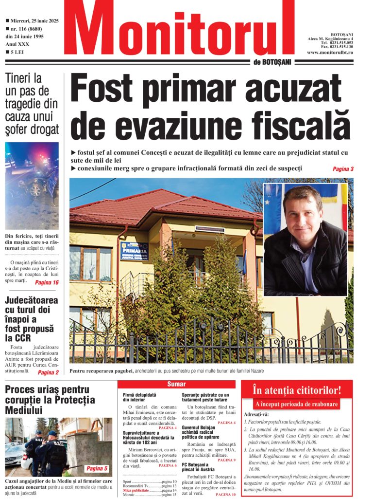 Miercuri, 25 iunie 2025