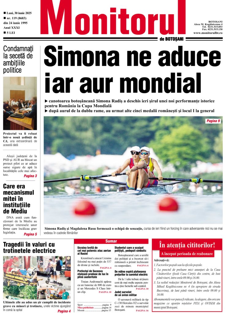 Protejat: Luni, 30 iunie 2025