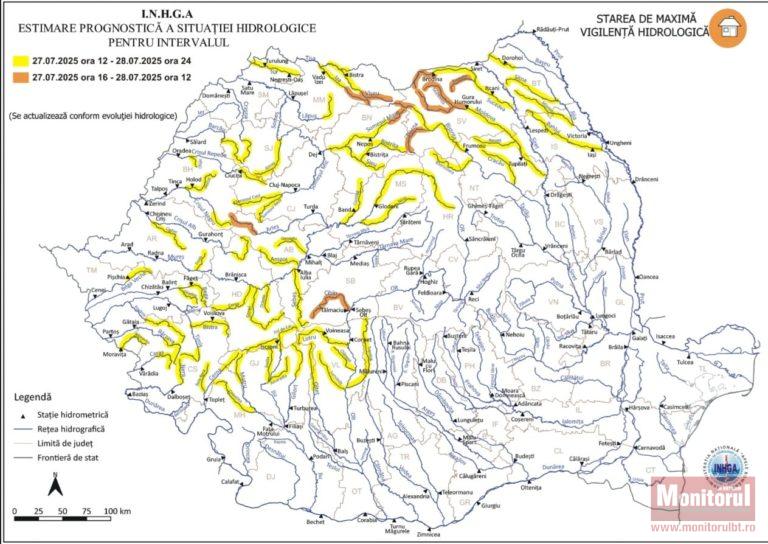 Pericol de inundații în județ. Sfaturi de la pompieri