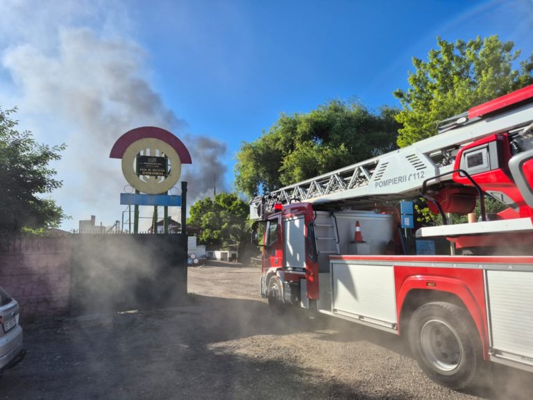 Incendiul de la depozitul COMCEREAL Dorohoi, lichidat. Pagube însemnate, dar 450 de tone de cereale salvate (VIDEO)