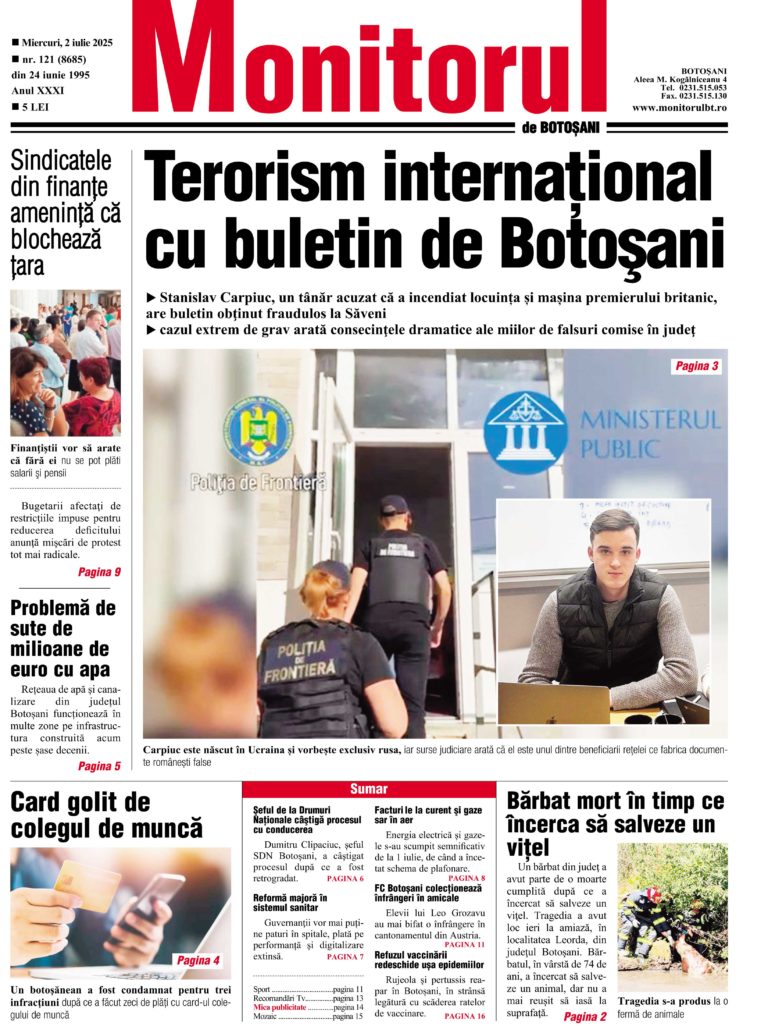Miercuri, 2 iulie 2025